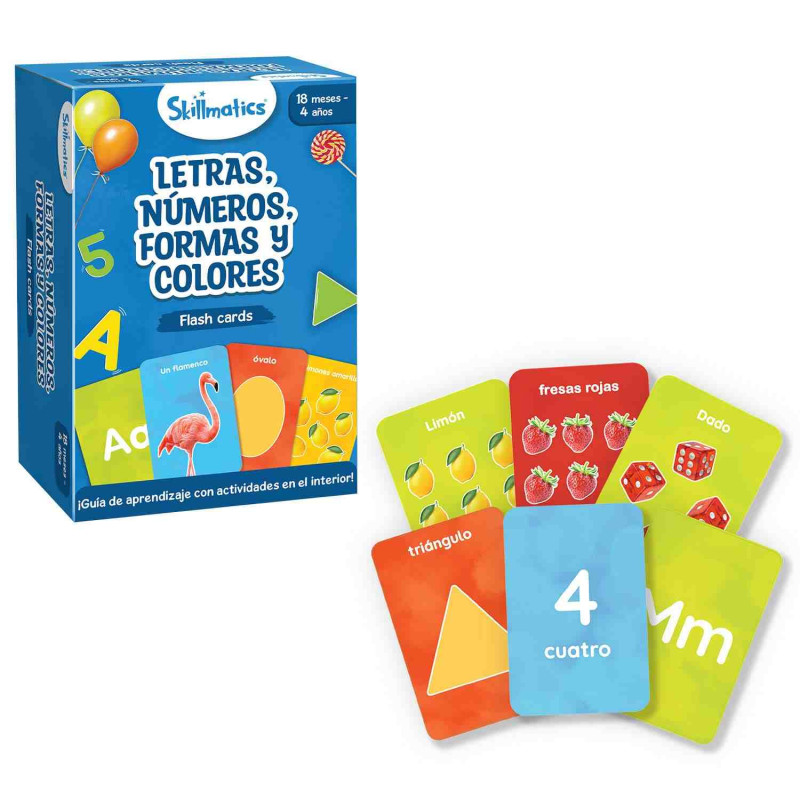 LETRAS,NUMEROS,FORMAS Y COLORES(Flash Cards)