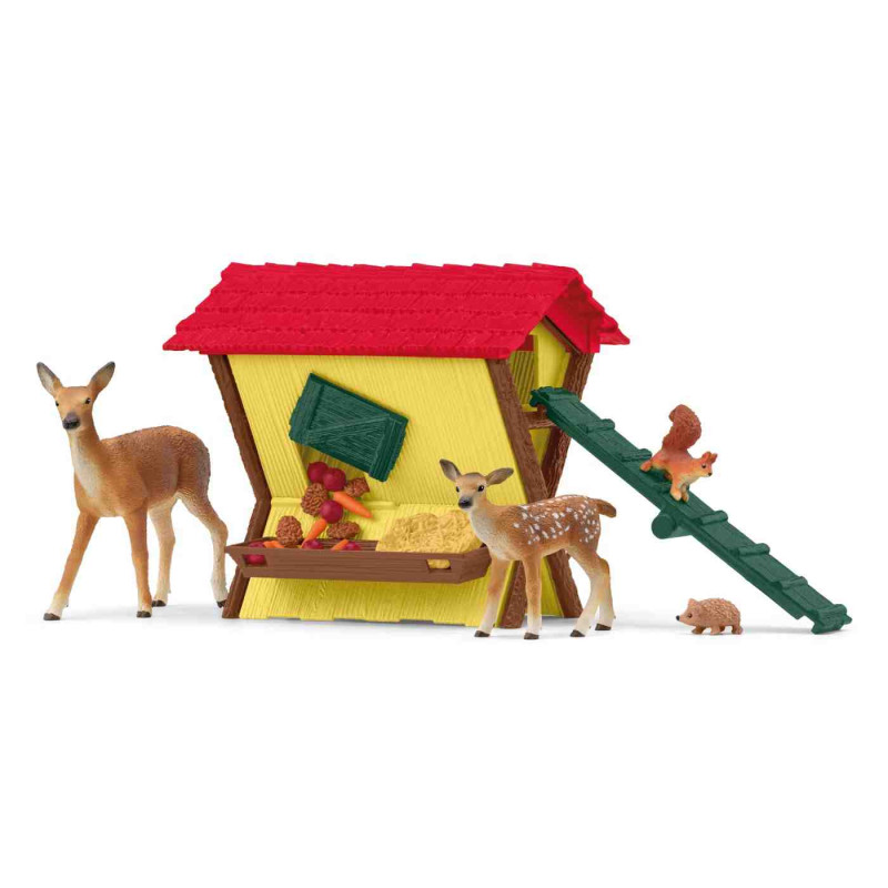 MENJAR PELS ANIMALS DEL BOSC  Schleich Granja