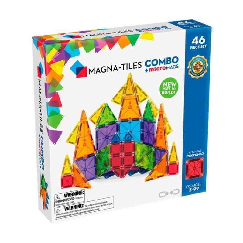 MAGNA-TILES 46 PCS. COMBO+ microMAGS