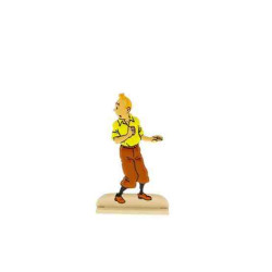 FIGURA METAL RELIEVE EL SECRETO DEL UNICORNIO Tintin