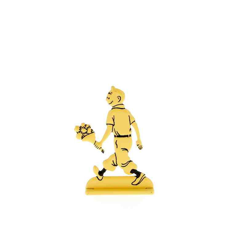 FIGURA METAL RELIEVE TINTIN RAM DE FLORS