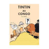 POSTER TINTIN AU CONGO COLOR