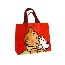 BOLSA TINTIN I MILU ROJA (45x38x20cm.)