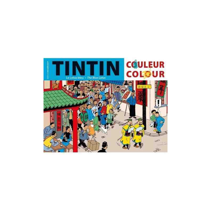 LLIBRE PER PINTAR TINTIN EL LOTUS BLAU