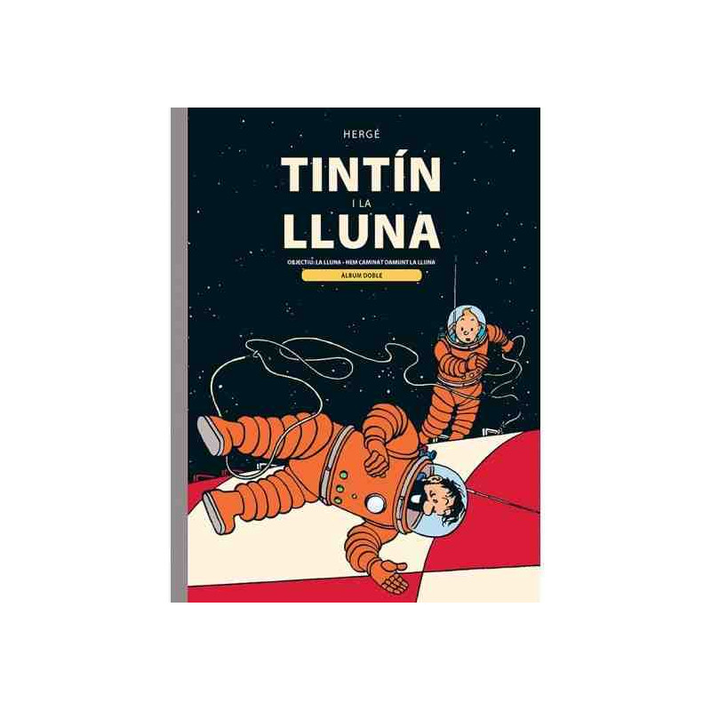 TINTIN I LA LLUNA, ALBUM DOBLE(CARTONE) ED. JOVENTUT EN CATALAN