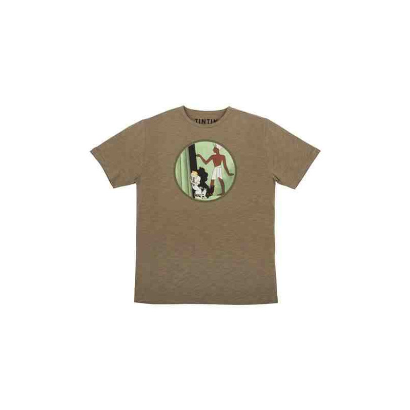 CAMISETA CIGARROS DEL FARAON CAQUI XLTintin