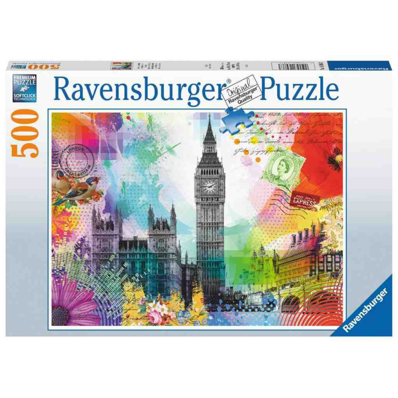 POSTAL DE LONDRES 500pcs. Puzzle Ravensburger