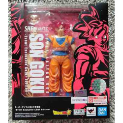 GOKU SUPER SAIYAN GOD 16cm. Exclusivo De Evento -Color Edition-