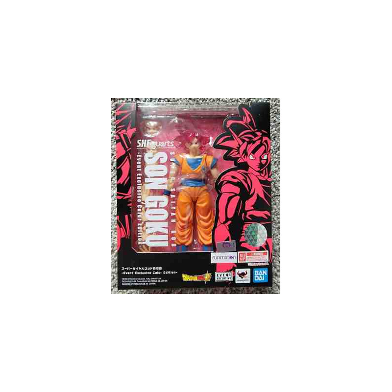 GOKU SUPER SAIYAN GOD 16cm. Exclusivo De Evento -Color Edition-