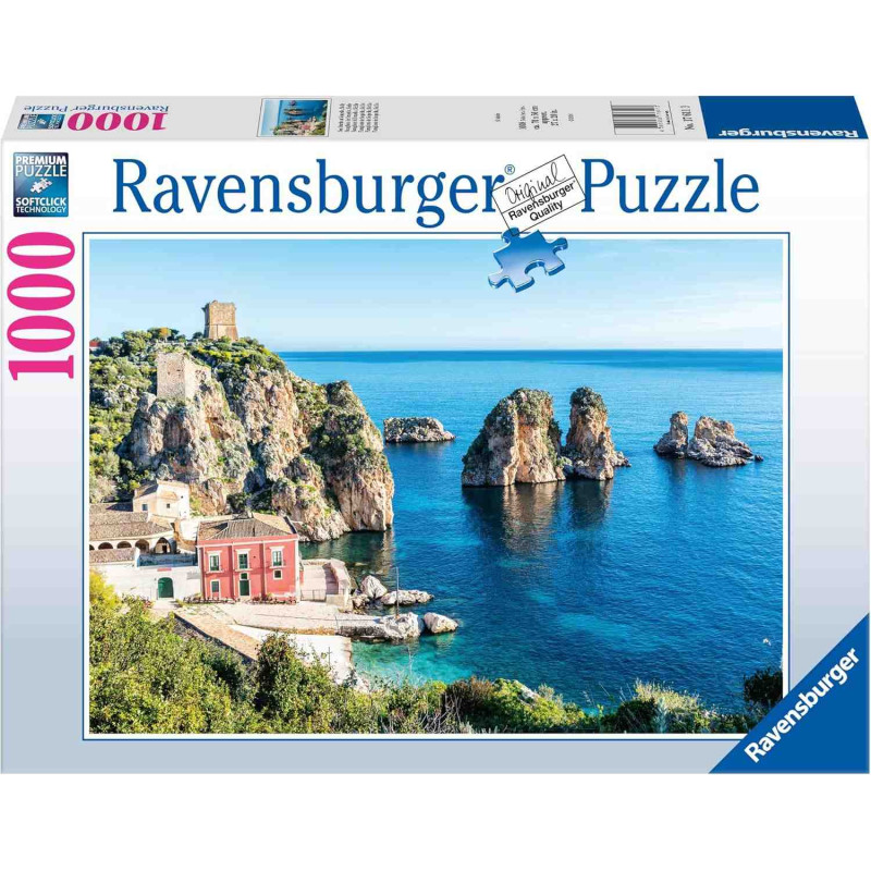 SEA STACKS AT SCOPELLO, SICILIA 1008 X50 pcs. Puzzle Ravensburger