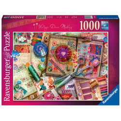 VINTAGE DRESS MAKING 1000 pcs. Puzzle Ravensburger