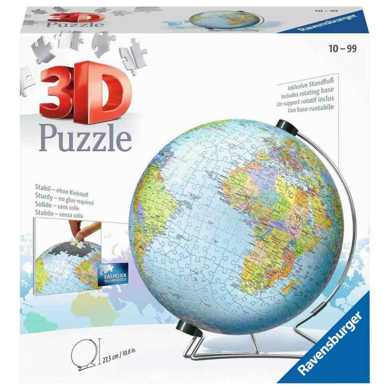 3D GLOBO TERRAQUI 540 PCS.Puzzle Ravensburger