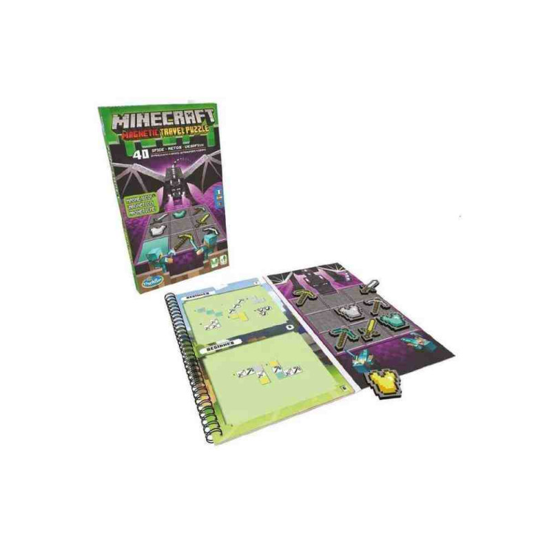 MINECRAFT MAGNETIC-40reptes  Joc de logica (Travel Puzzle) Thinkfun