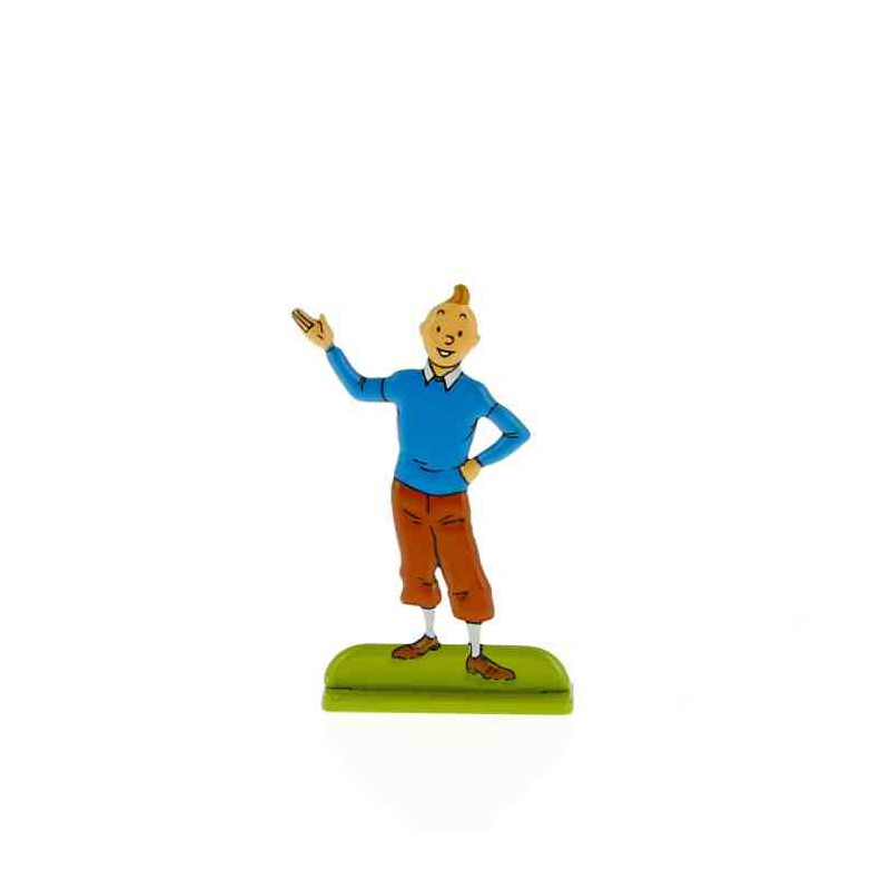 FIGURE METALL RELLEU TINTIN