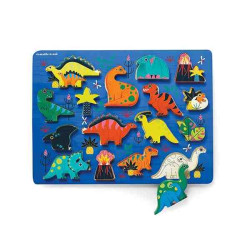 Wood Puzzle Dinosaurs 16pcs.