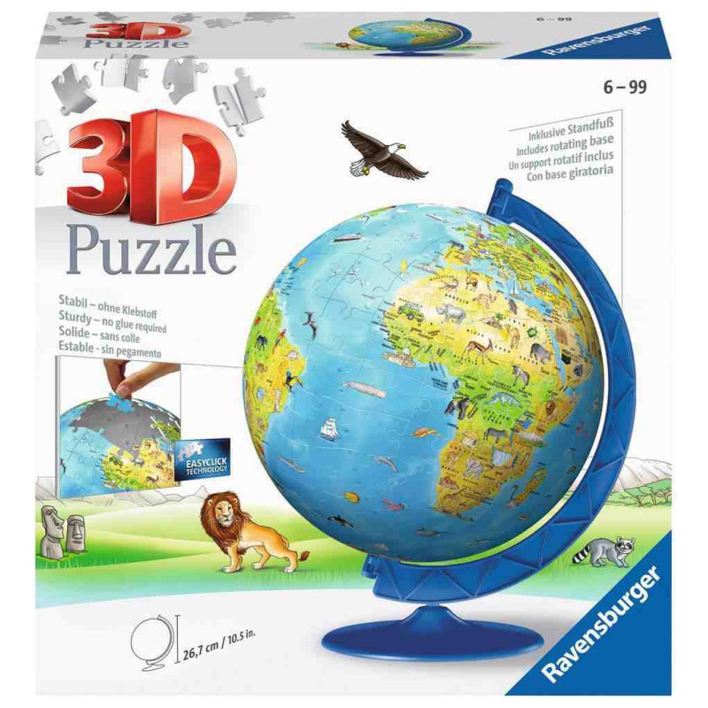 GLOBO TERRAQUIO 180pcs.3D(Nova Edicio) Puzle Ravensburger