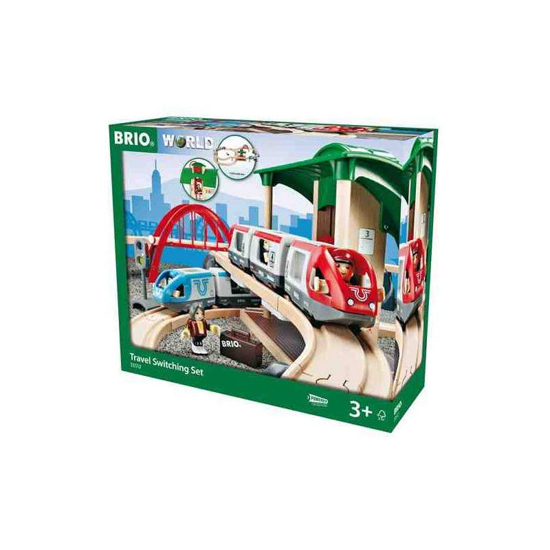 CONJUNTO DE VIAJE CON  INTERCAMBIADOR DE VIAS (Brio World)