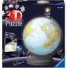 GLOBO TERRAQUEO 3D NIGHT EDITION  540 PCS.CON LUZ Ravensburger