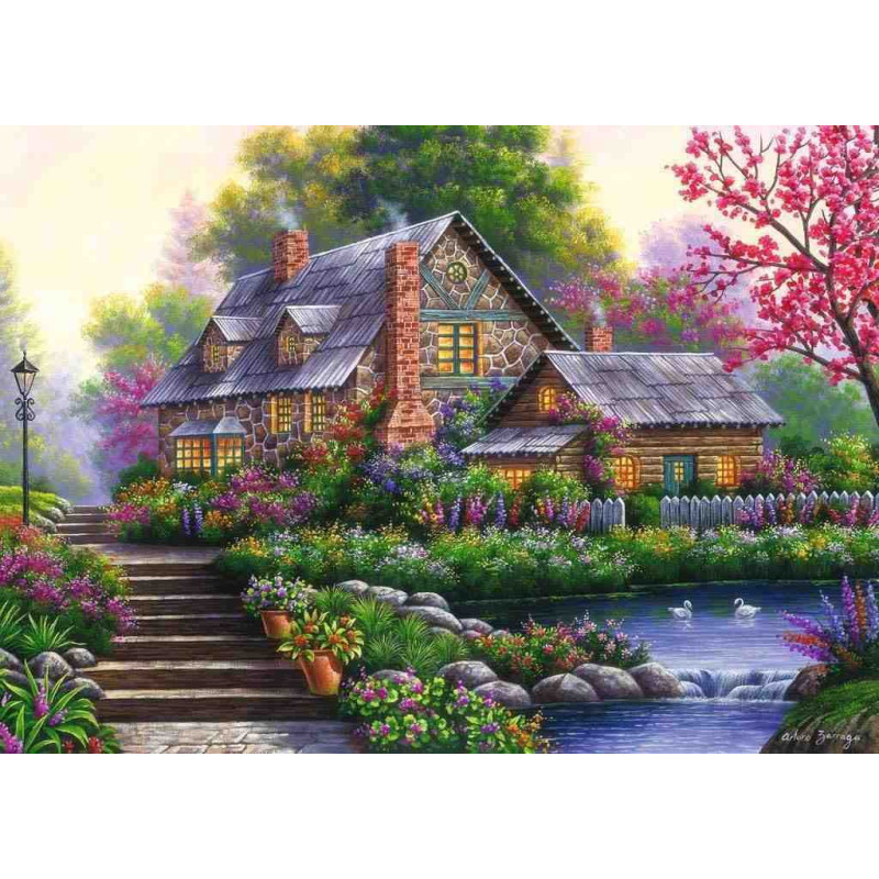 CASA EN LA NATURAlEZA 1000 pcs. Puzle Ravensburger