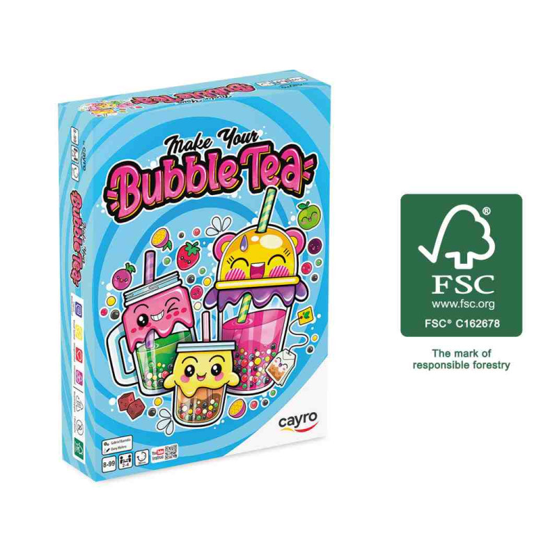 MAKE YOUR BUBBLE TEA Juego de cartas Cayro