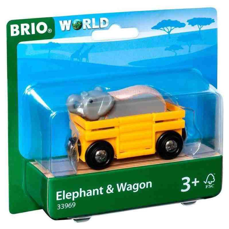 ELEFANTE Y VAGON BRIO 33969