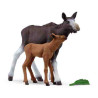 ALCE HEMBRA CON CRIA Schleich Wild Life Safari 42603