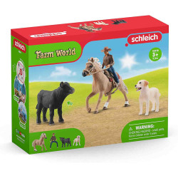 EQUITACION DEL OESTE Schleich Granja 42578
