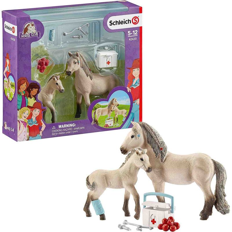SET PRIMERS AUXILIS CAVALL(Horse Club)  Schleich 42430