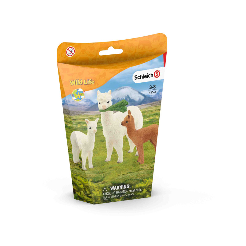 FAMILIA DE LAMAS(PACK) Schleich Wild Life Safari 42544