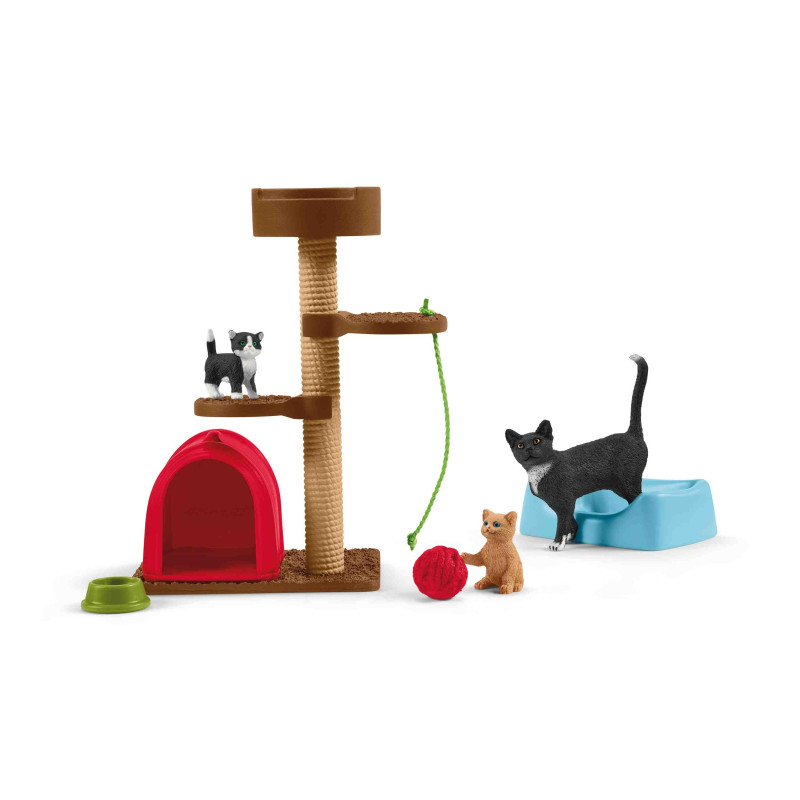 SET JUEGO PARA GATOS Schleich Granja 42501