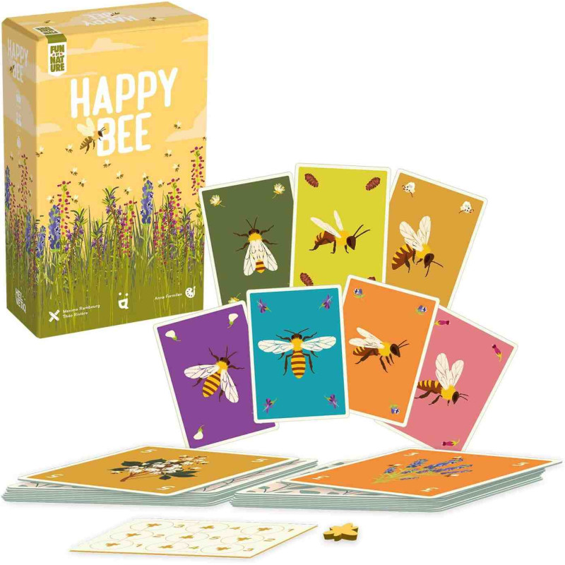 HAPPY BEE Joc de cartes de flores i abelles Ludilo