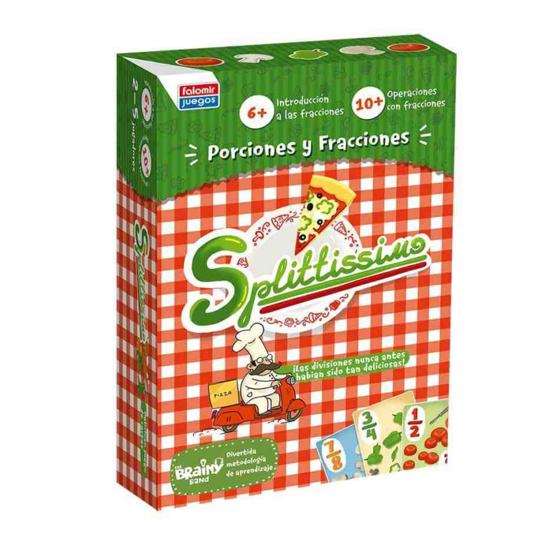SPLITTISSIMO Juego de cartas de fracciones Falomir