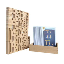 SUMBLOX MINI SET FAMILIAR en caja madera + 80 fichas