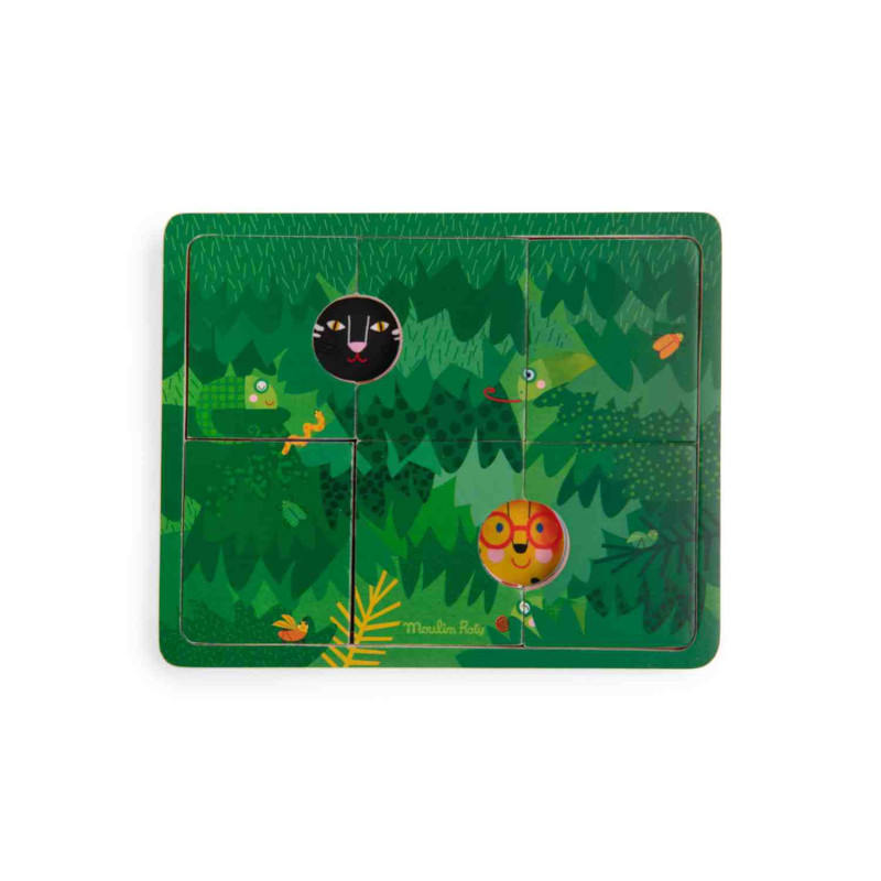 TRECACLOSQUES DE FUSTA 3 PISOS 18 pcs. LES TOUPITIS  Moulin Roty 679103