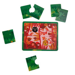 TRECACLOSQUES DE FUSTA 3 PISOS 18 pcs. LES TOUPITIS  Moulin Roty 679103