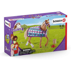 CABALLO PURA SANGRE INGLES CON MANTA  Schleich Cavalls 42360