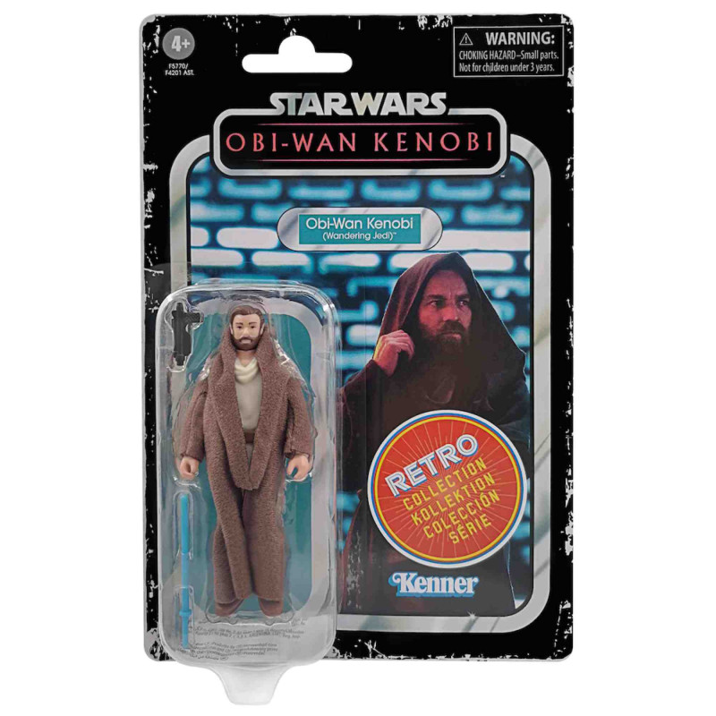 VIN OBI WAN KENOBI WANDERING JEDI FIG 9,5 CM STAR WARS RETRO COLLECTION F57705X0 Hasbro