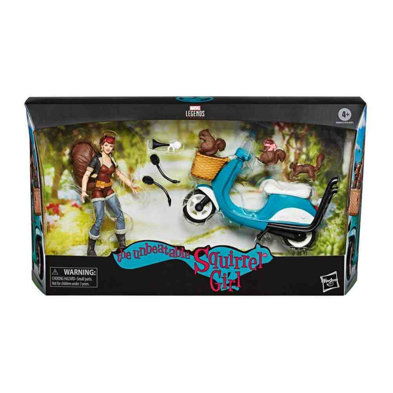 SQUIRREL GIRL( CHICA ARDILLA) + MOTO  15CM MARVEL LEGENDS Hasbro