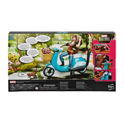 SQUIRREL GIRL( CHICA ARDILLA) + MOTO  15CM MARVEL LEGENDS Hasbro