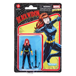 BLACK WIDOW FIGURA 9.5 CM Marvel Legends Retro Hasbro Kenner F38185XO