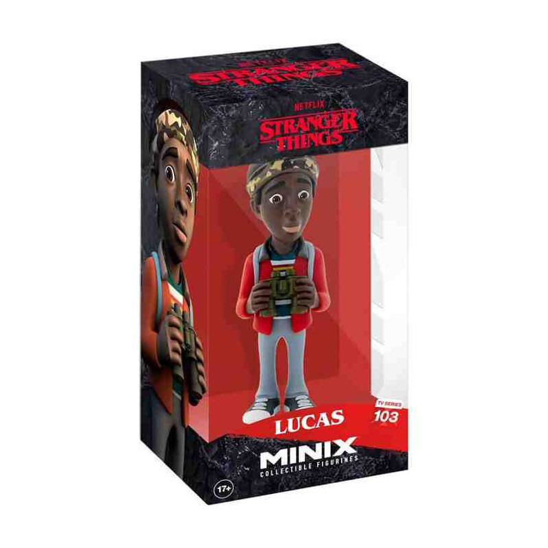 LUCAS 12cm.(Stranger Things)Netflix Minix Collectible Figurines MNX14415 (TVSeries 103)