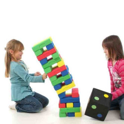 JAMANGA TORRE 36 PZS. COLORES + DADO GIGANTE