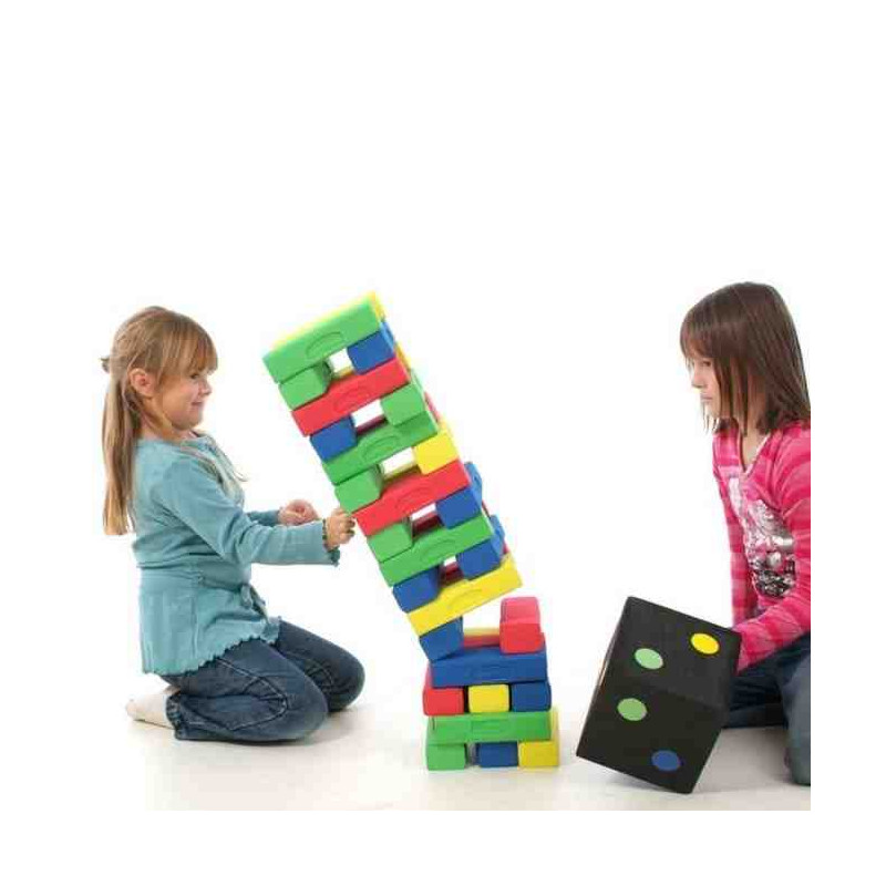 JAMANGA TORRE 36 PZS. COLORES + DADO GIGANTE