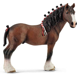 CAPON SEMENTAL CLYDESDALE Caballo Granja Schleich 13808