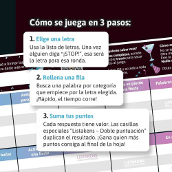 LISTOS, LISTAS Y LISTAKENS Party Joc de taula SD Games