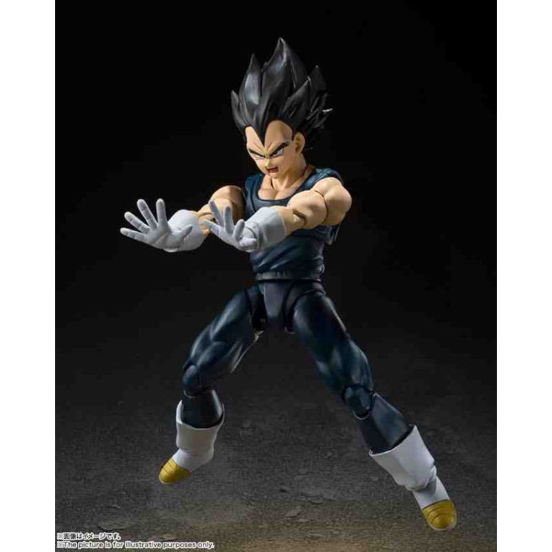 VEGETA SUPER HERO FIGURA 14 CM DRAGON BALL SUPER SH FIGUARTS Bola de dracTamashii