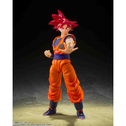SUPER SAIYAN GOD SON GOKU SAIYAN GOD.(14cm)Dragon Ball Super Bola de drac SH Figuarts Tamashii