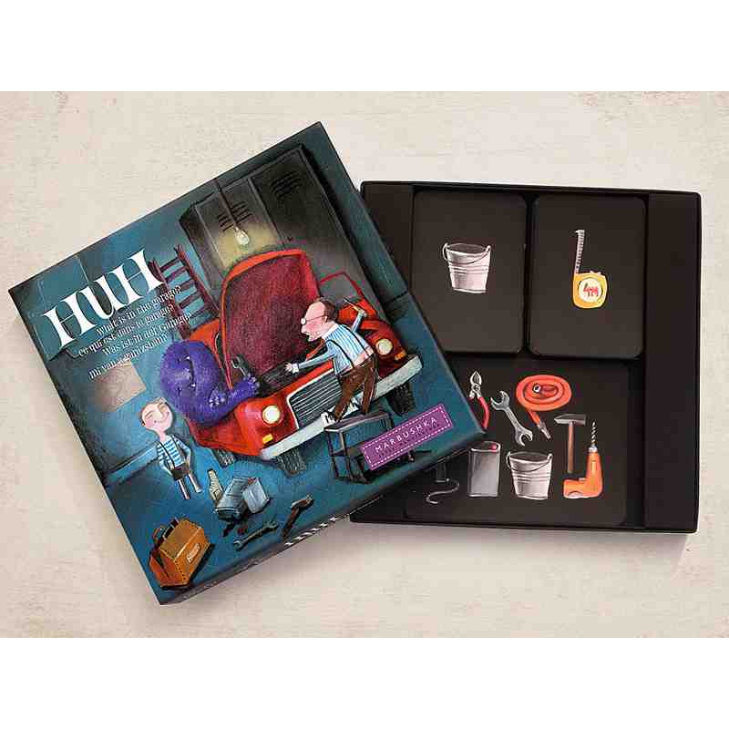 HUH ! QUE HAY EN EL GARAJE? Joc de taula Marbushka