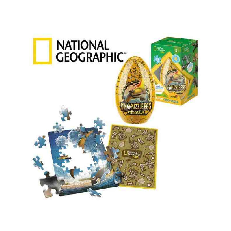 PUZZLE REVERSIBLE HUEVOS DE DINOSAURIO 2 EN 1  63 PCS.