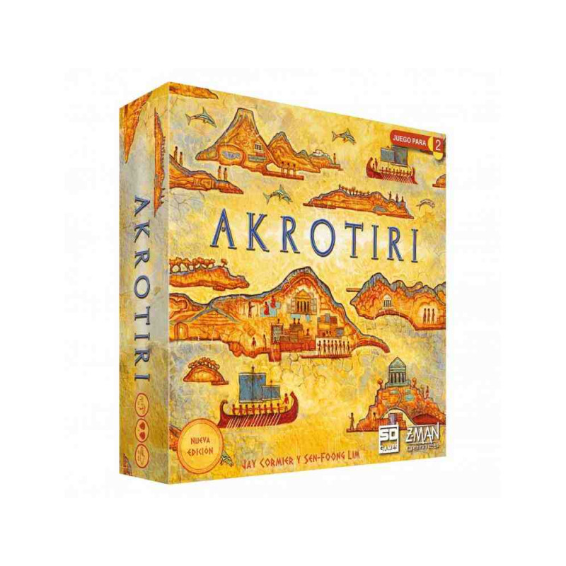 AKROTIRI joc de cartes de construcció de mapes SD Games
